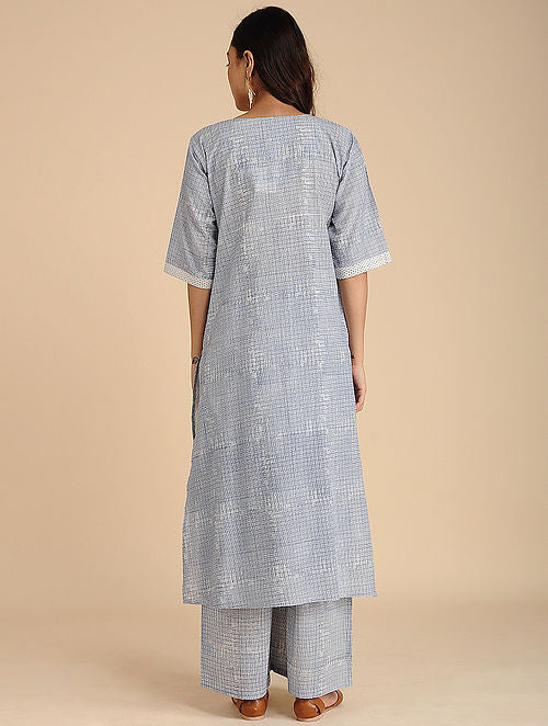 Mesh Blue Kurta