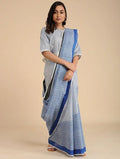 Slant Blue Saree - BANANA labs