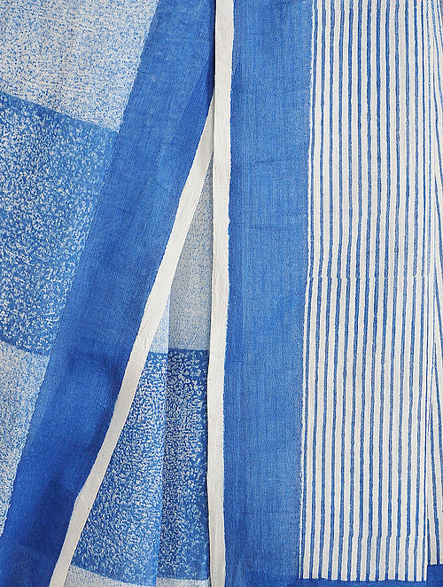 Boxy Blue Saree