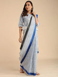 Micro Blue Saree - BANANA labs