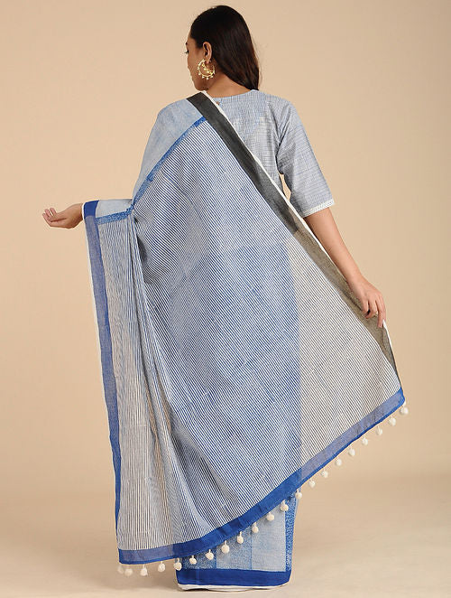 Brick/Brick Blue Sari