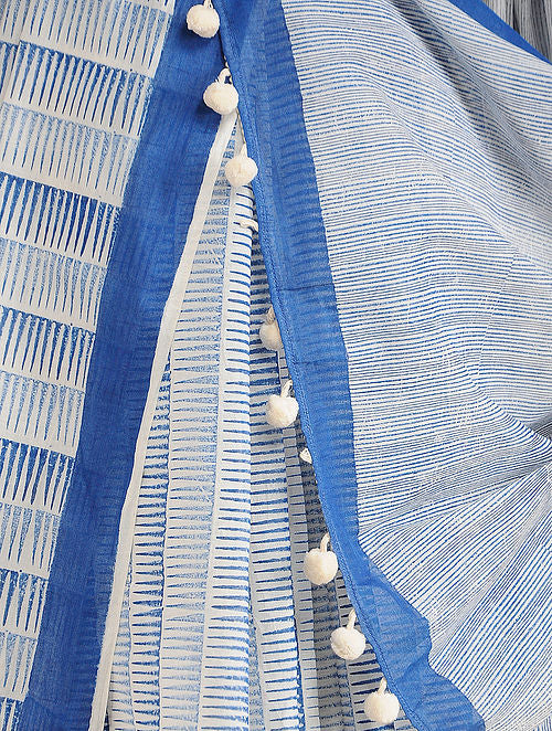 Pokey Blue Saree