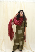 Collage Olive Kurta Set of 3 - BANANA labs