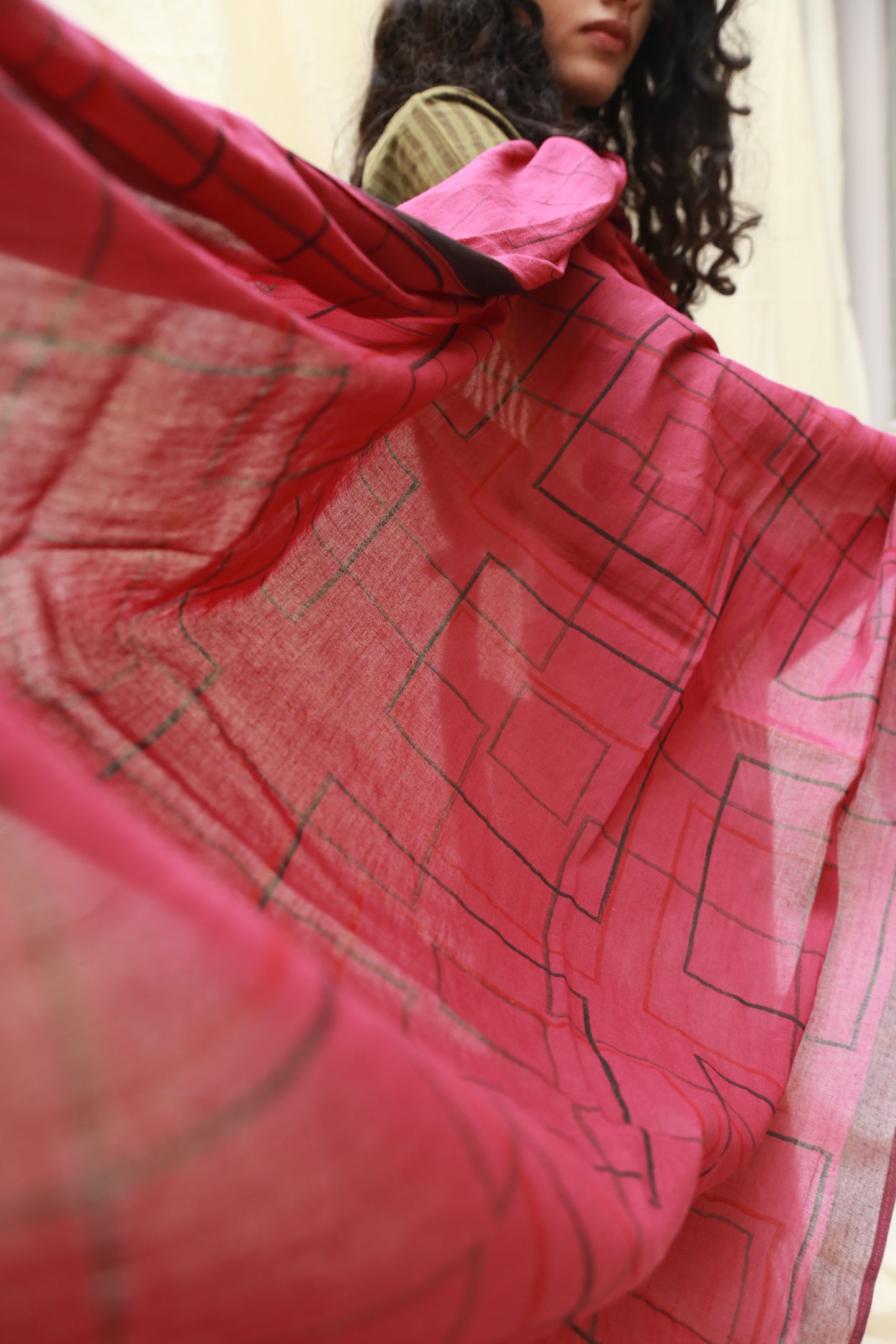 Trace Maroon Dupatta