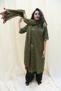 Twine Olive Kurta - BANANA labs