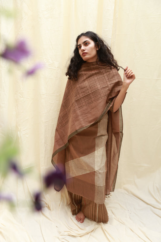 Twine Brown Dupatta