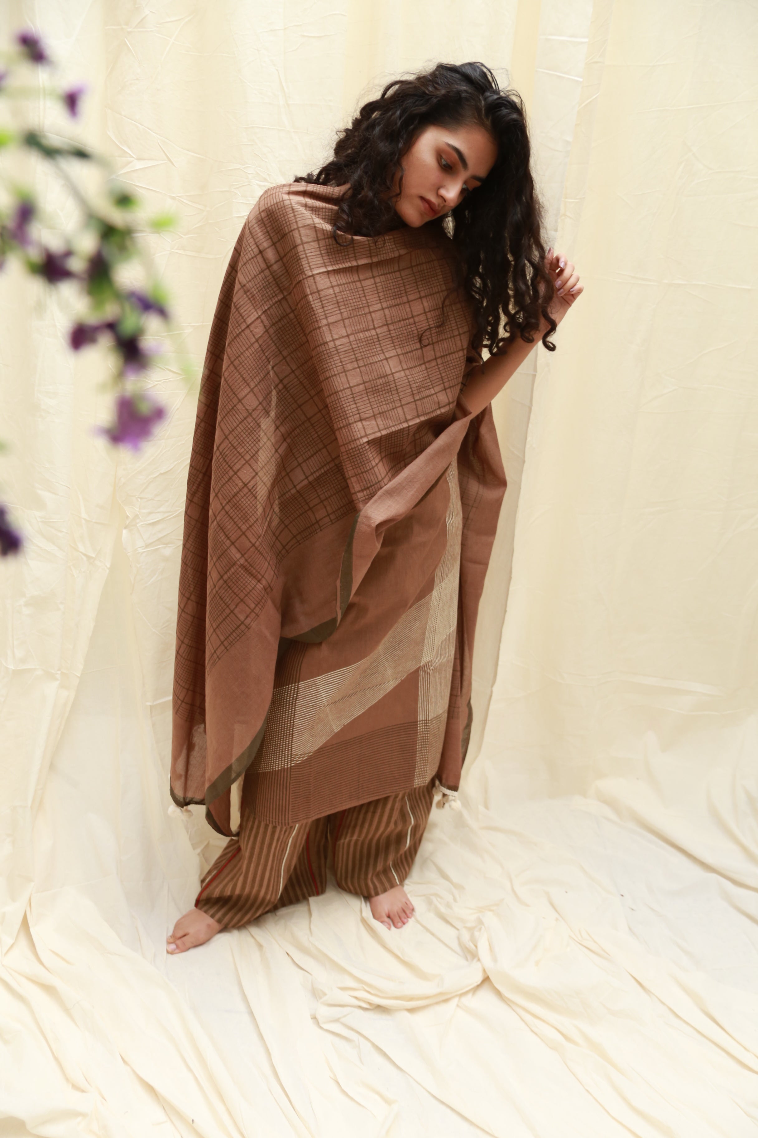 Twine Brown Dupatta