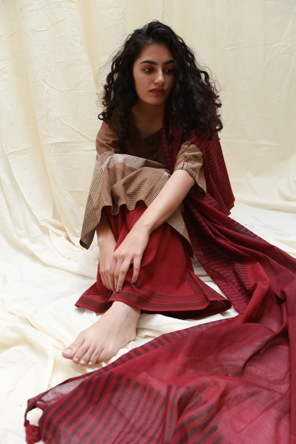 Mishap Brown Kurta Set