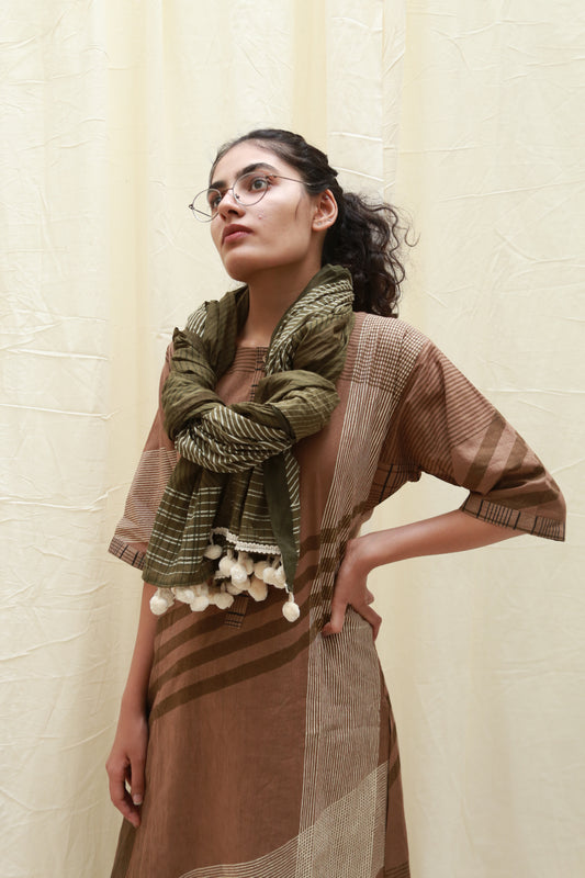 Twine Olive Dupatta