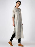 Brick/Brick White Kurta - BANANA labs
