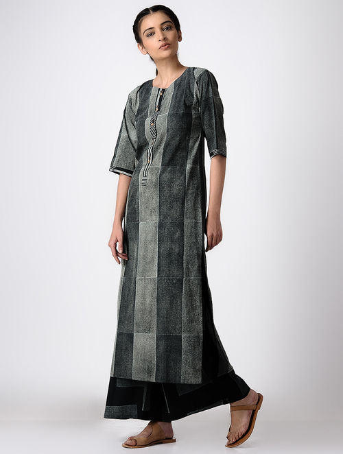 Brick Black Kurta
