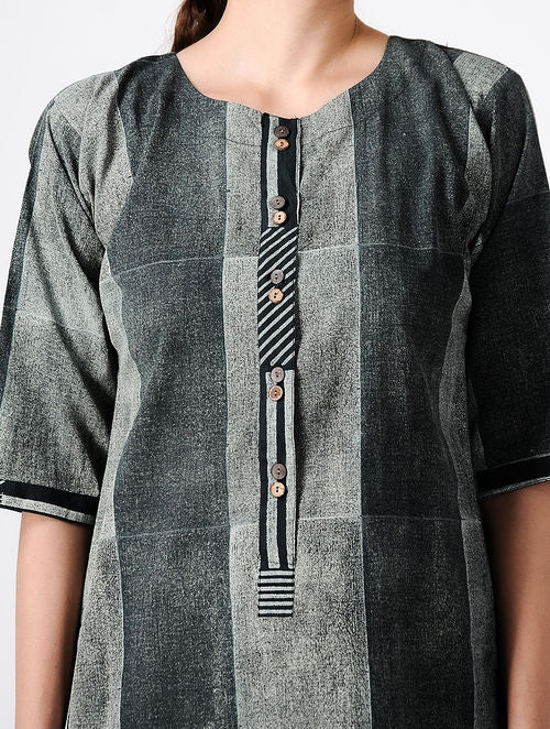 Brick Black Kurta
