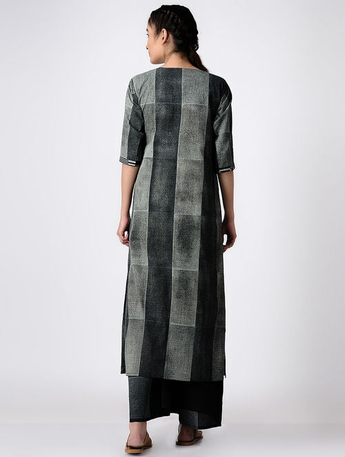 Brick Black Kurta
