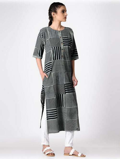 Rotate Black Kurta