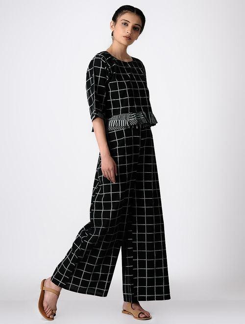 Grid Black Palazzo