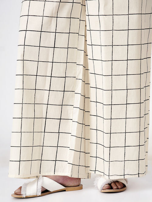 Grid White Palazzo