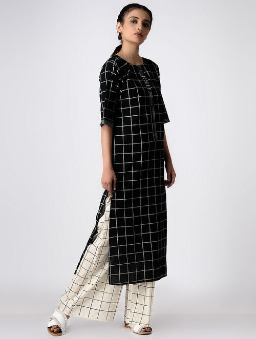 Grid White Palazzo