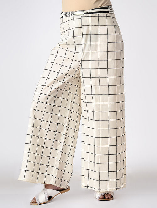 Grid White Palazzo