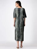 Brick/Brick Black kurta - BANANA labs