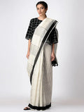 Macro White Saree - BANANA labs