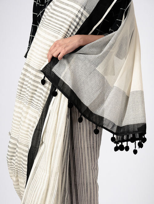 Macro White Saree