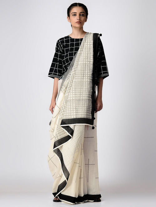 Monochrome Sari 6