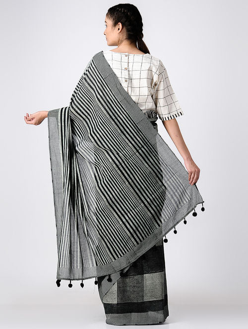 Boxy Black Saree