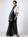 Boundary Black Saree - BANANA labs