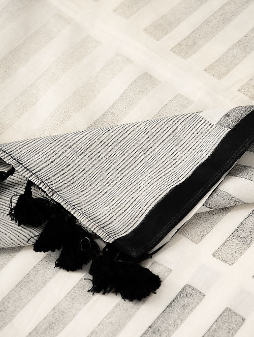 Sticks White Dupatta