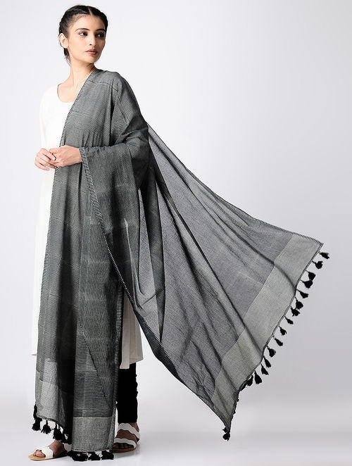 Micro Black Dupatta