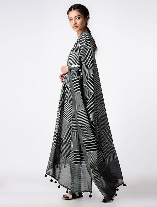 Collage Black Dupatta