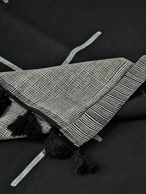 Patch Black Dupatta