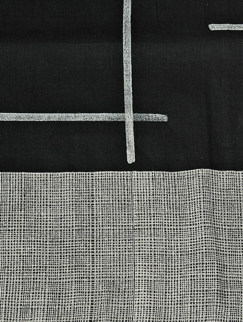 Patch Black Dupatta