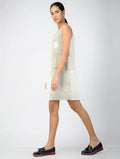 Half Pins White Dress with Slip - BANANA labs