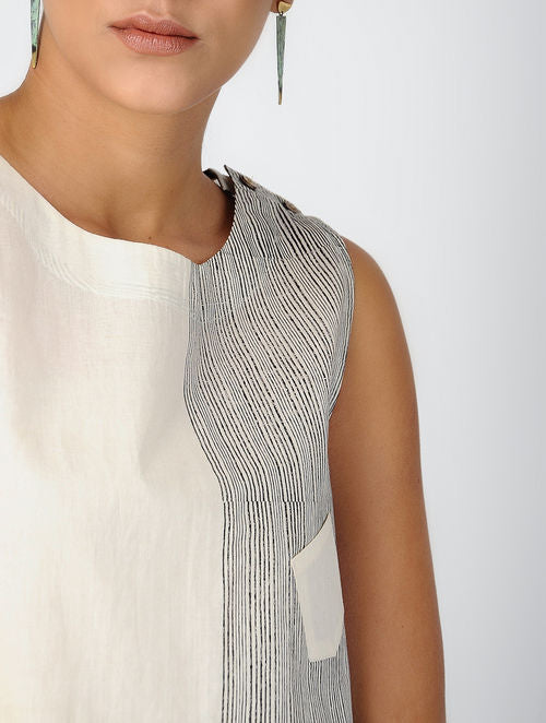Half Pins White Dress with Slip