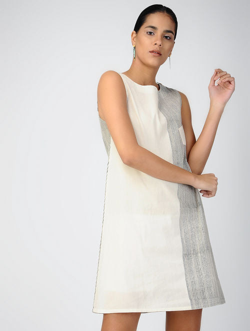 Half Pins White Dress with Slip