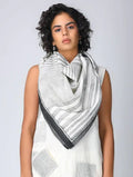 Doppler White Scarf - BANANA labs