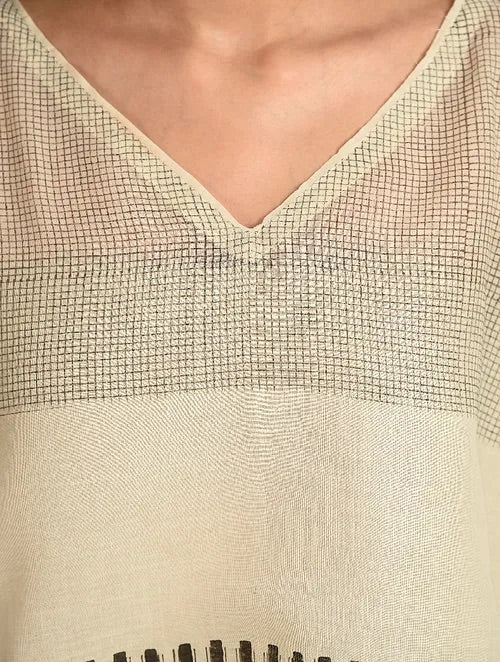 Corner Piano Mul Kaftan with Slip