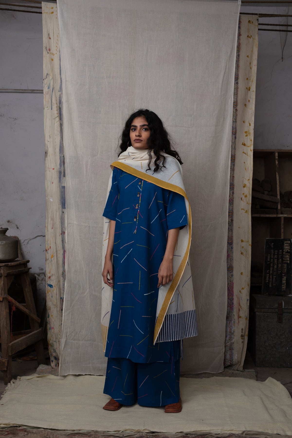 Sprinkles White Dupatta