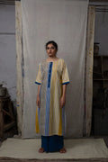 Doppler Buttoned Mustard Kurta - BANANA labs