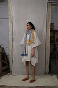 Striped Indigo Yellow Stole - BANANA labs