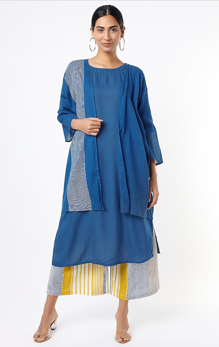 Indi Kurta Set with Shrug