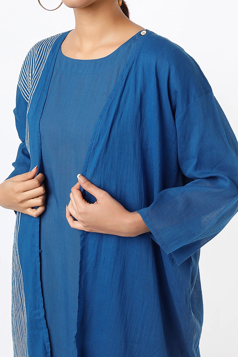 Indi Kurta Set with Shrug