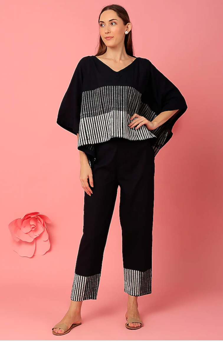 Charcoal Grade Kaftan with Pants