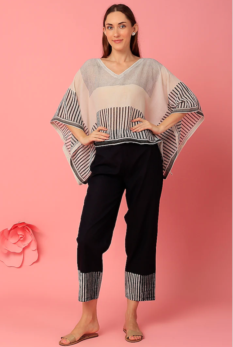 Piano Kaftan with Graded Pants (Set of 2)
