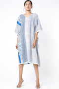 Stripey Indigo Kaftan - BANANA labs