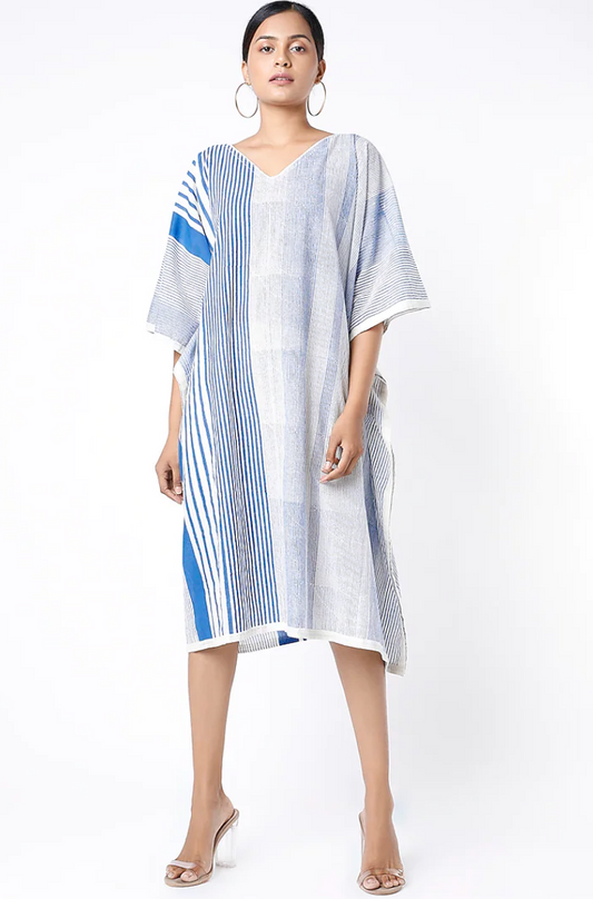 Stripey Indigo Kaftan