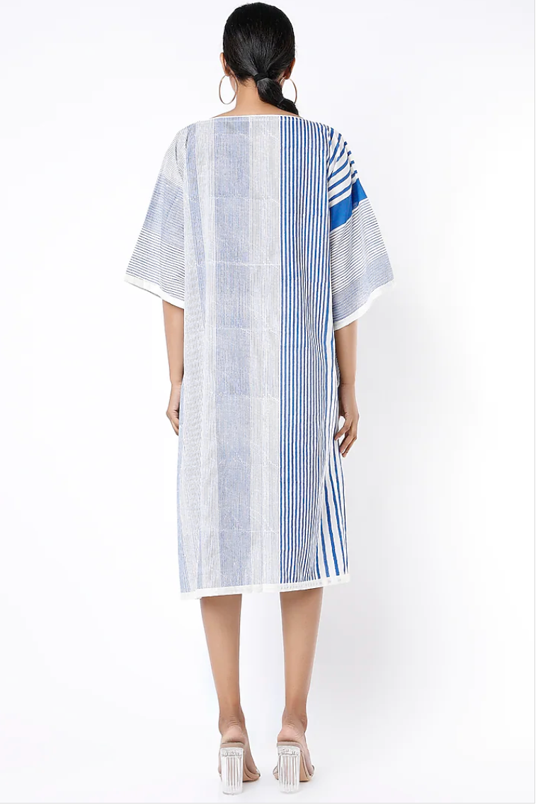 Stripey Indigo Kaftan