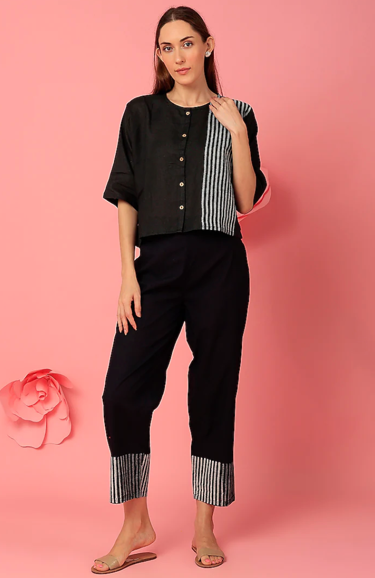 Slapper Black Crop Top
