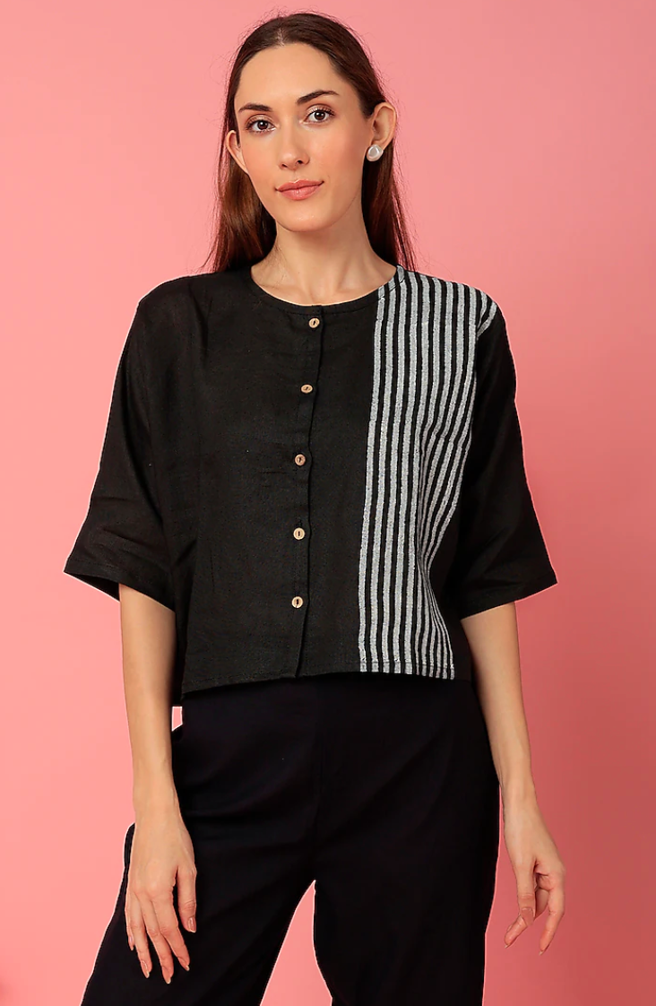 Slapper Black Crop Top